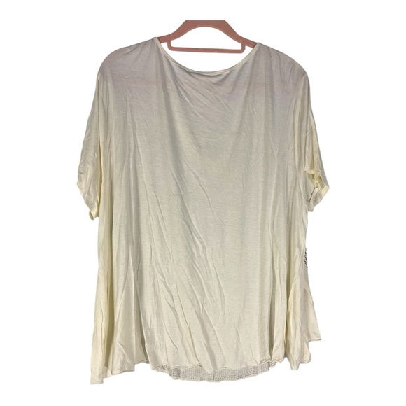 Vocal Rhinestone Mesh V-Neck Top - Size XL - Picture 2 of 5